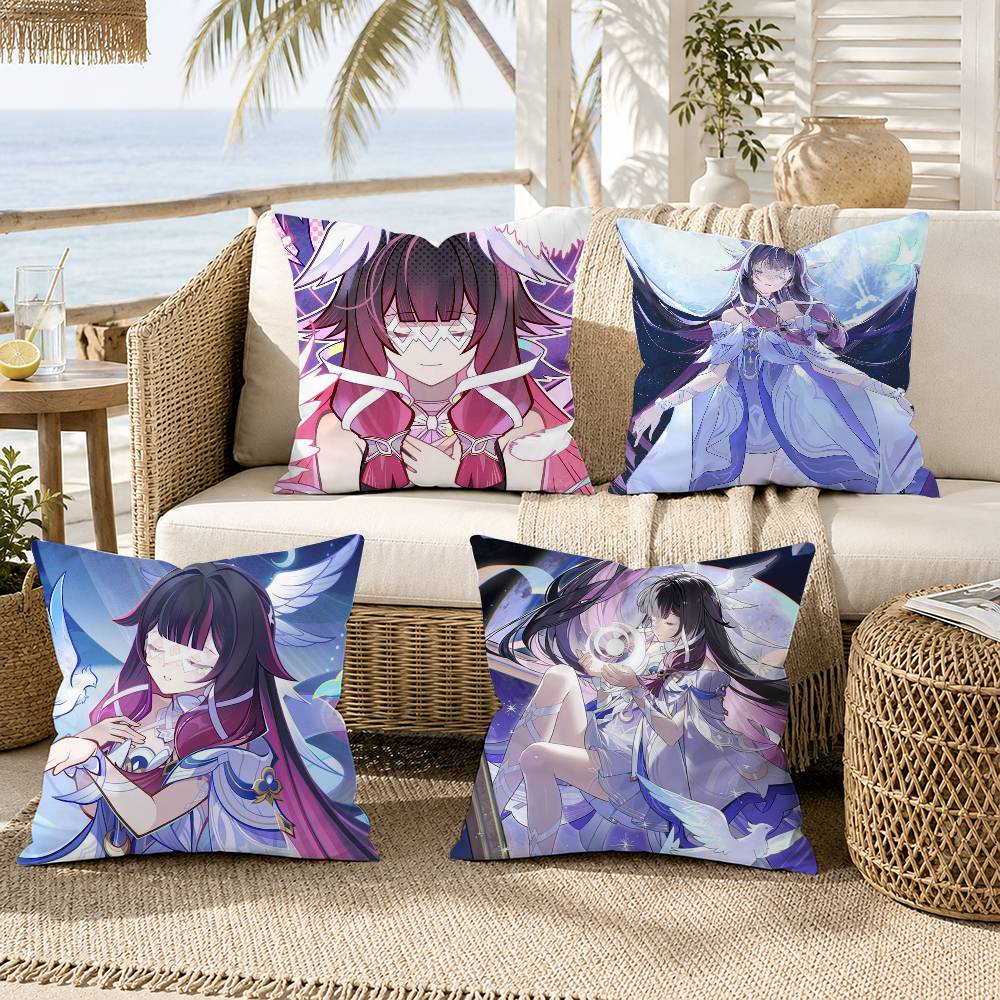 Home Textiles Inc - Sarung Bantal C-Columbina Genshin untuk Sofa