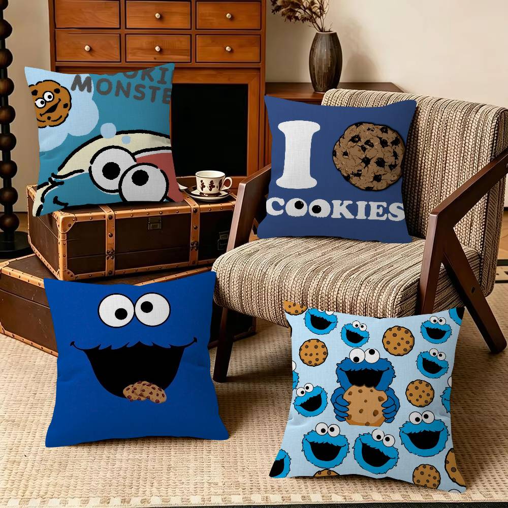 Home Textiles Inc - C-Cookies Monster Kartun Bantal Hadiah Dekorasi