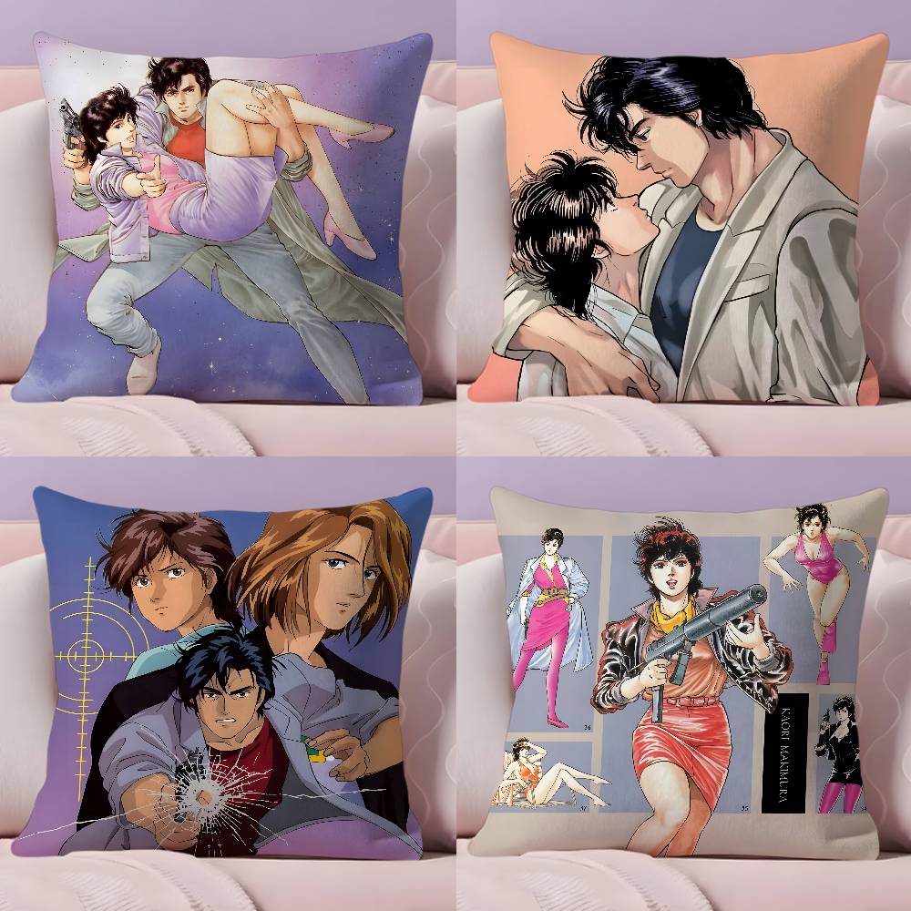 Home Textiles Inc - C-city hunter P-PRIVATE EYES Sarung Bantal