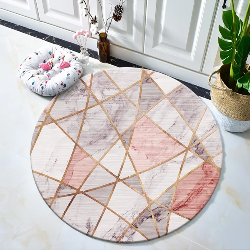 Home Textiles Online - ~O~Karpet Bulat Mewah Ringan untuk Ruang