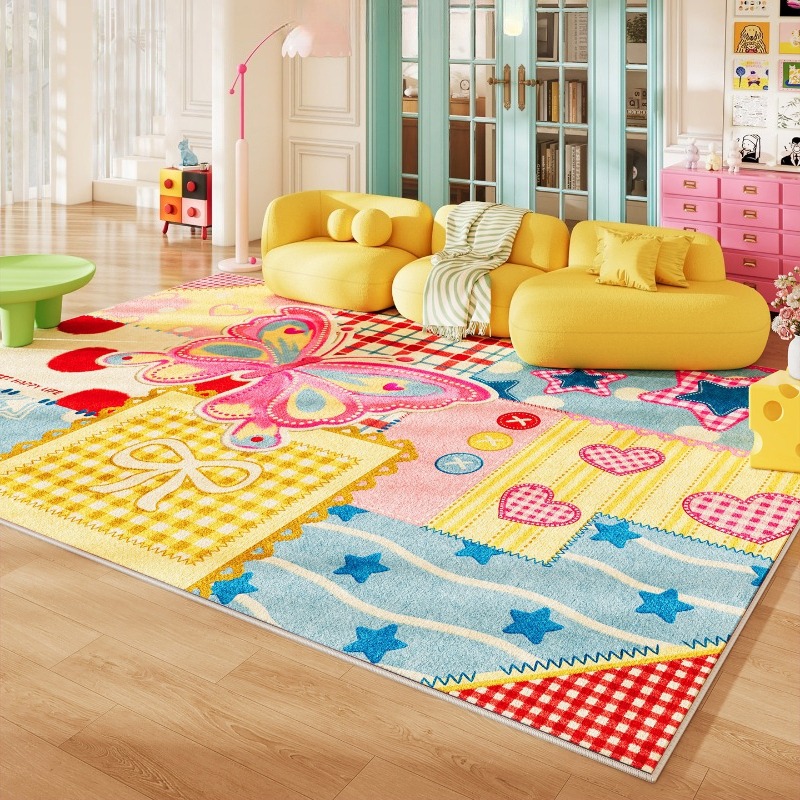 Home Textiles Online - Karpet Ruang Tamu Berwarna Dopamin, Karpet