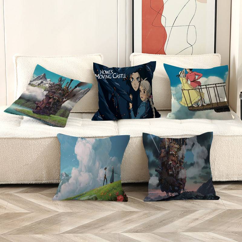 Home Textiles Inc - Sarung Bantal H-Howls M-Moving C-Castle Movie