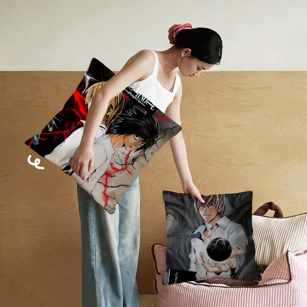 Home Textiles Notes - Sarung Bantal Anime Death Note untuk