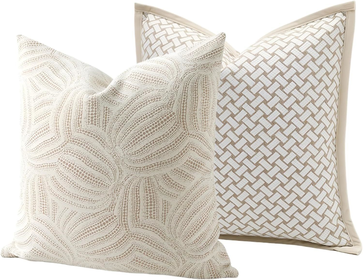 Pillow Cover 20X20 - Sarung Bantal Jacquard Geometris Dua Sisi