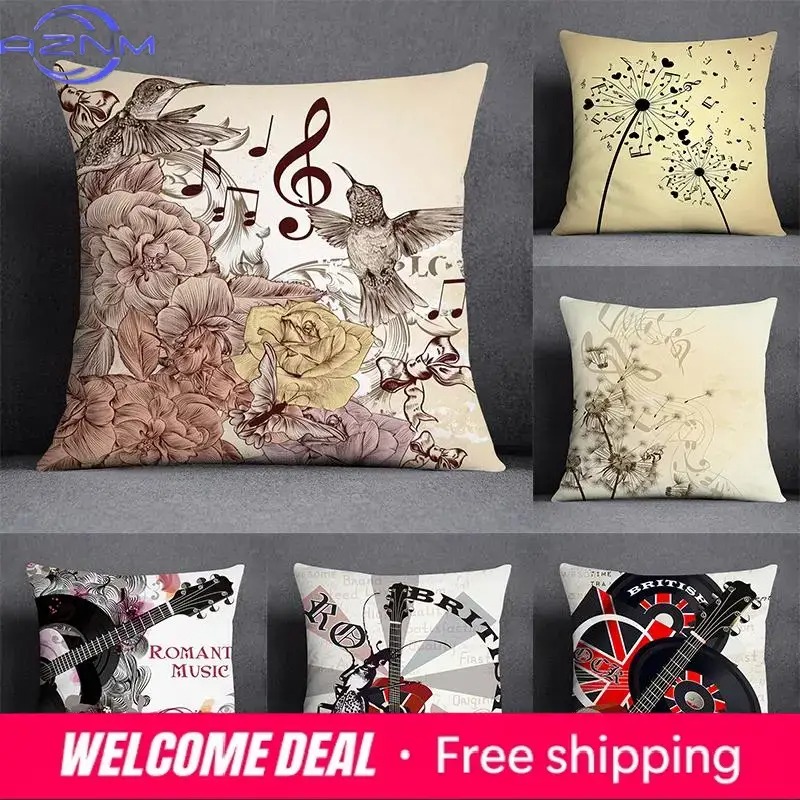 Home Textiles Notes - Sarung Bantal Dekorasi Rumah Pola Seri