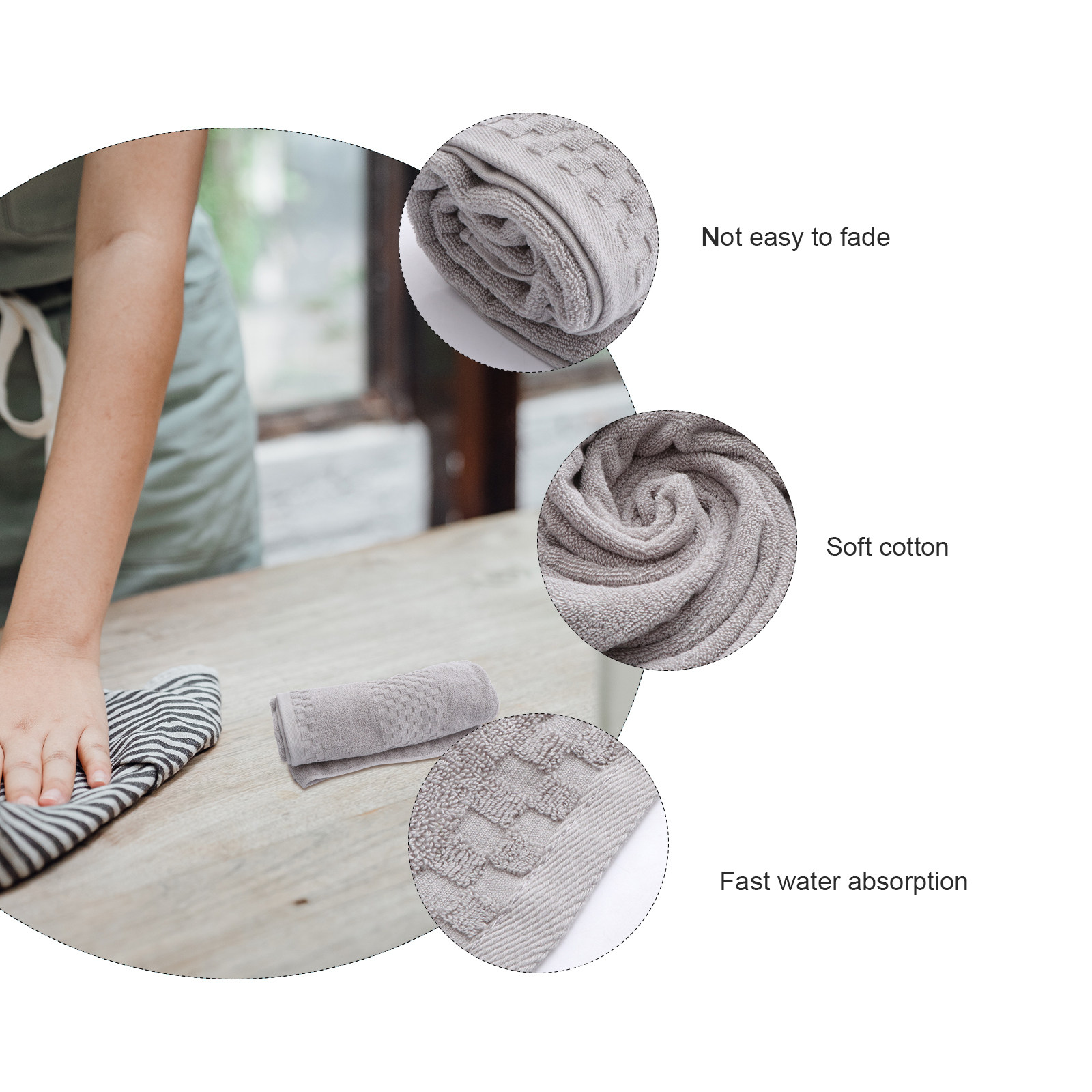 Home Textiles In Pakistan - 1 Buah Handuk Mandi Tebal Katun