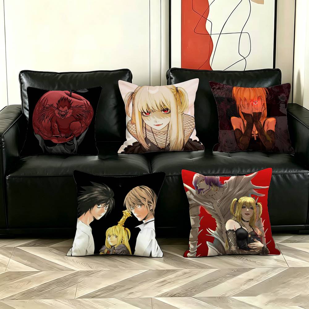 Home Textiles Notes - Sarung Bantal Anime Klasik D-Death Note