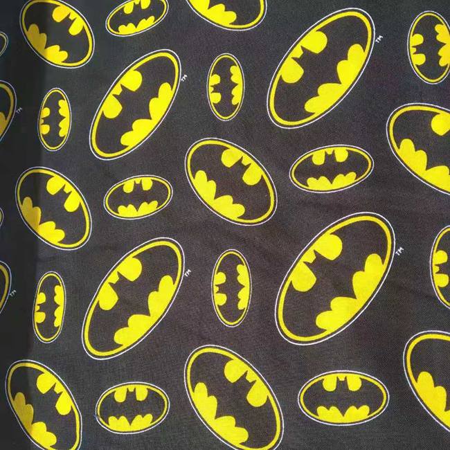 Home Textiles Designer - Lebar 140Cm Kartun Batman Logo Desain