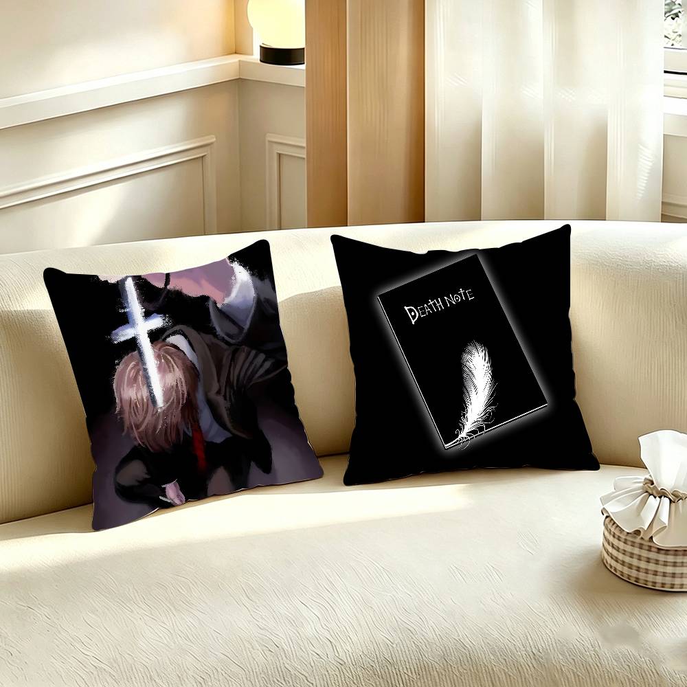 Home Textiles Notes - Sarung Bantal D-DEATH NOTE Untuk Sofa