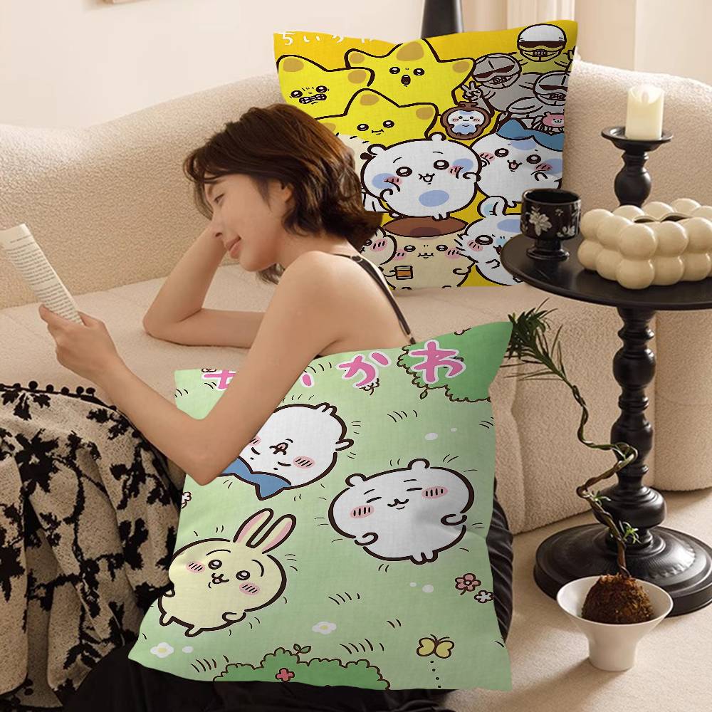 Home Textiles Inc - Kawaii C-Chiikawa 45*45Cm Sarung Bantal Dekorasi