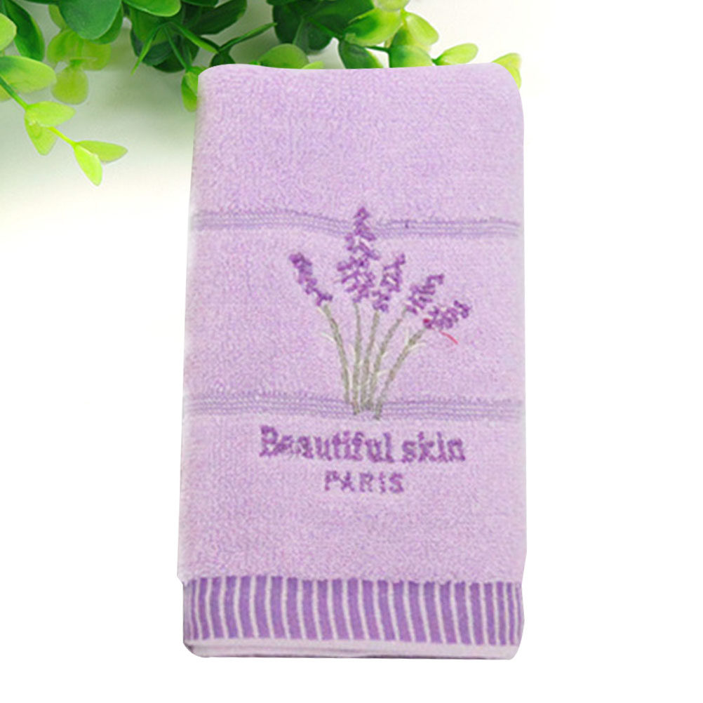 Home Textiles In Pakistan - Handuk Mandi Katun Bordir Lavender Ultra