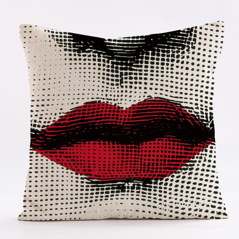 Sarung bantal motif wajah Nord - Home.Textiles Cushion ulasan dan harga