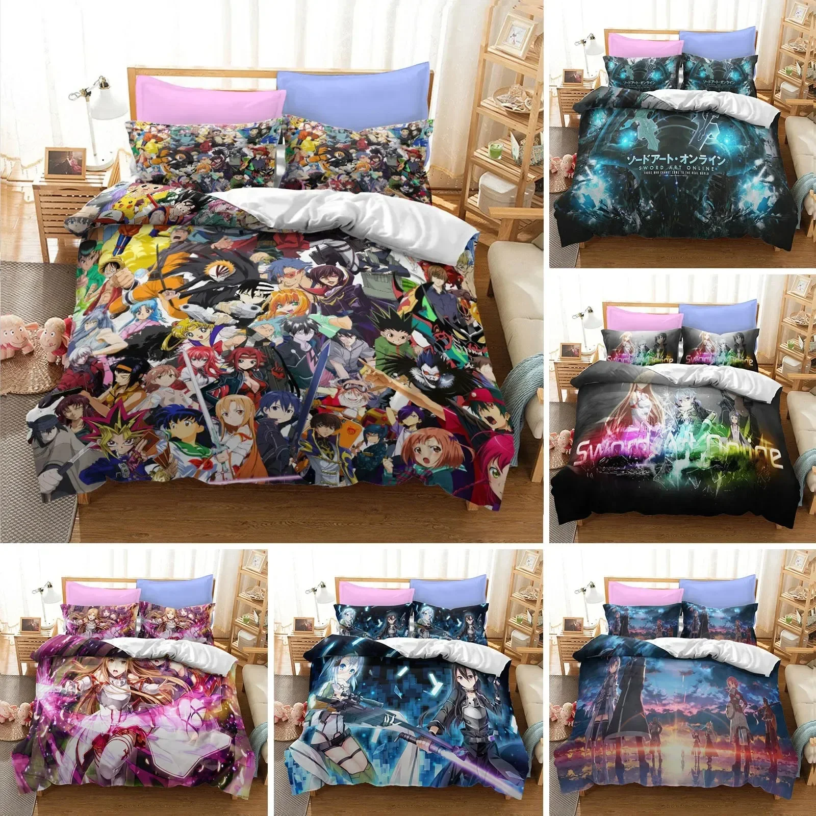 Set Tempat Tidur Anime Sword A - Home Textiles Online ulasan dan harga