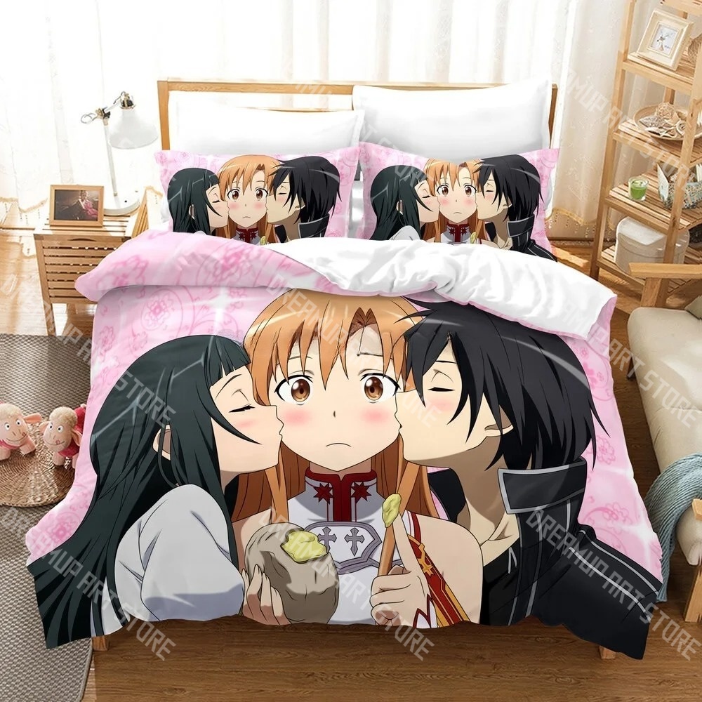 Set Sprei Anime Sword Art Onli - Home Textiles Online ulasan dan harga