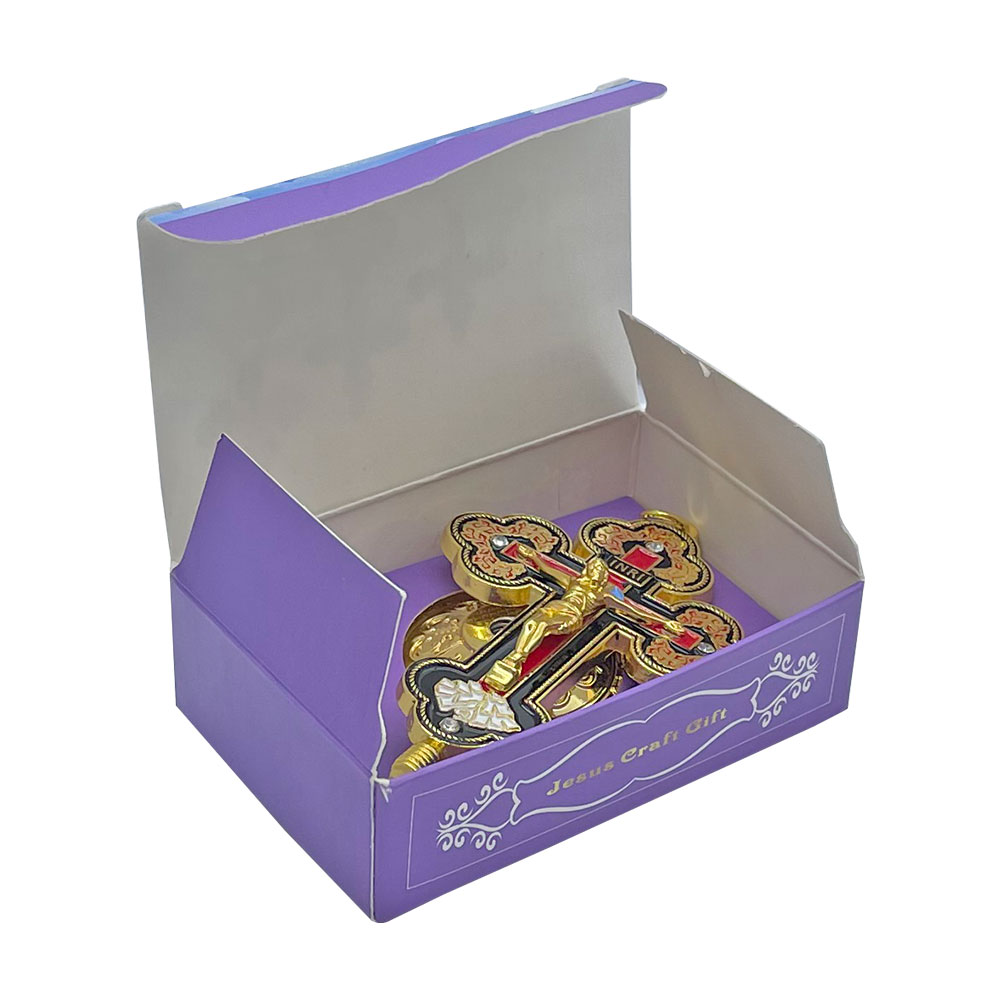 Salib Meja Katolik Emas Enamel - Home & Hotel Textiles Private Limited ulasan dan harga