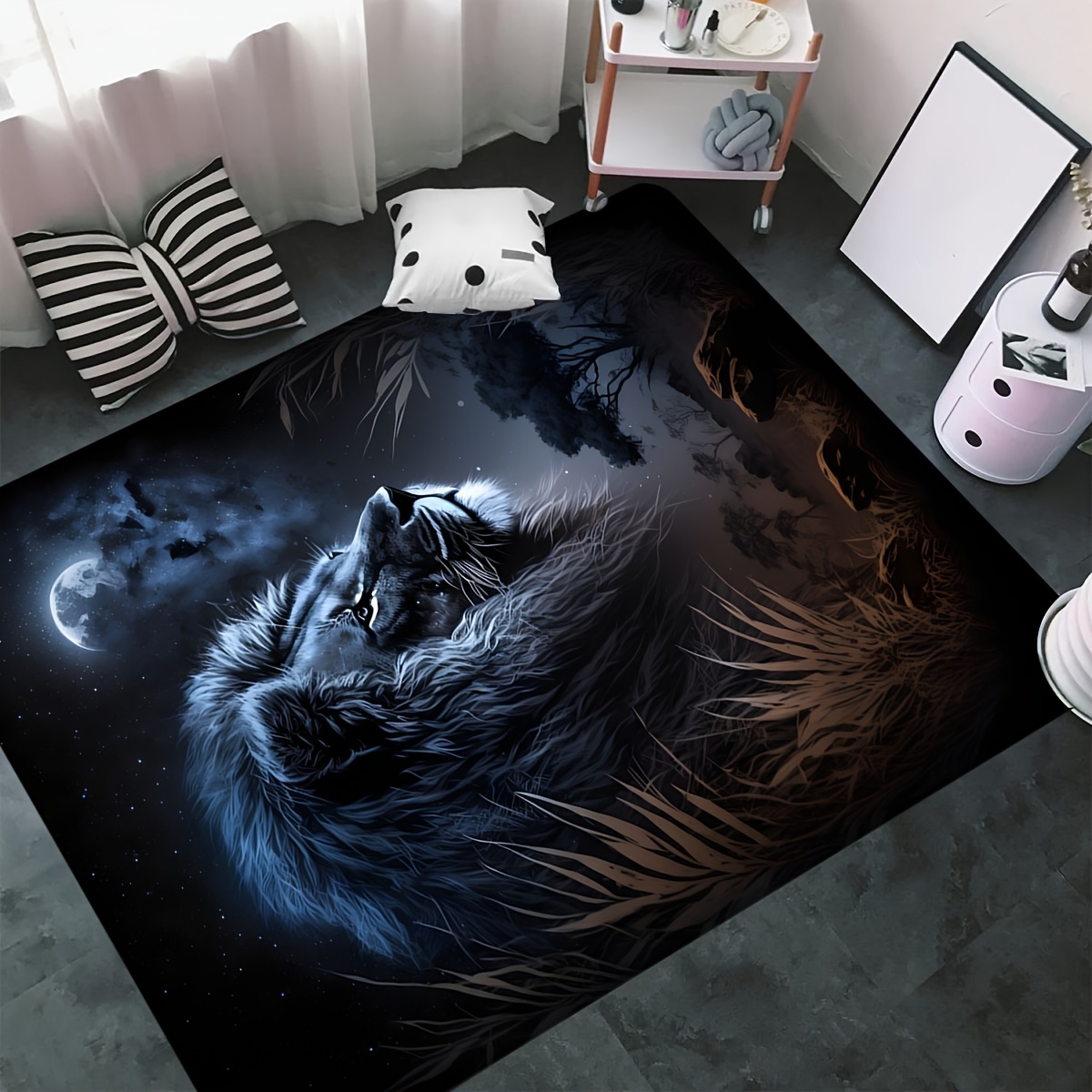 Karpet Lantai Singa Malam Berb - Home Textiles Designer ulasan dan harga
