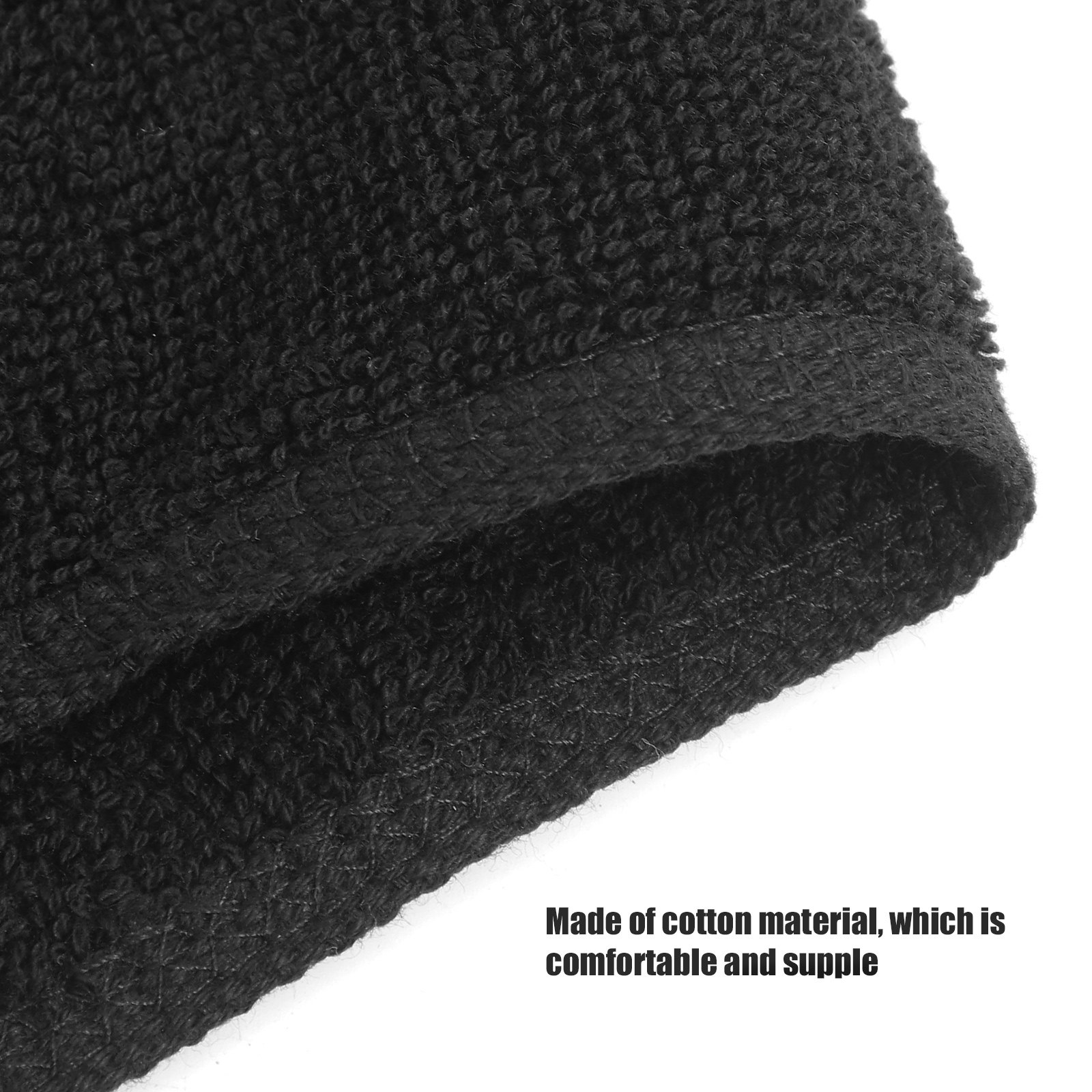 2Pcs Handuk Rambut Katun Hitam - Home Textiles In Pakistan ulasan dan harga