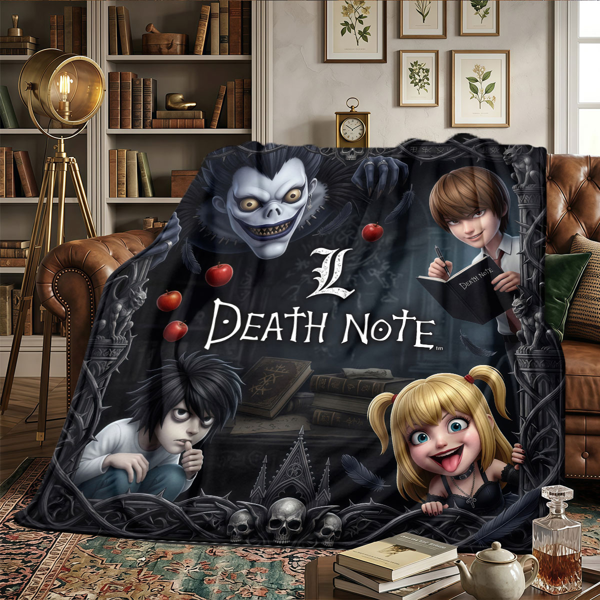 Selimut Rumah Pola Death Note  - Home Textiles Notes ulasan dan harga