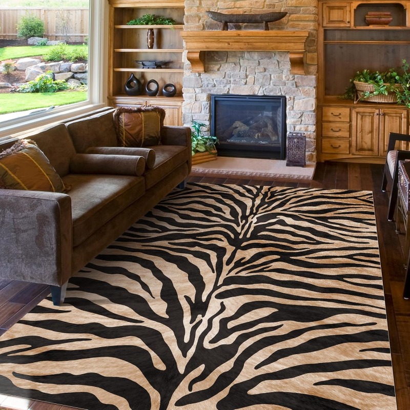 Karpet Ruang Tamu Motif Garis  - Home Textiles Online ulasan dan harga