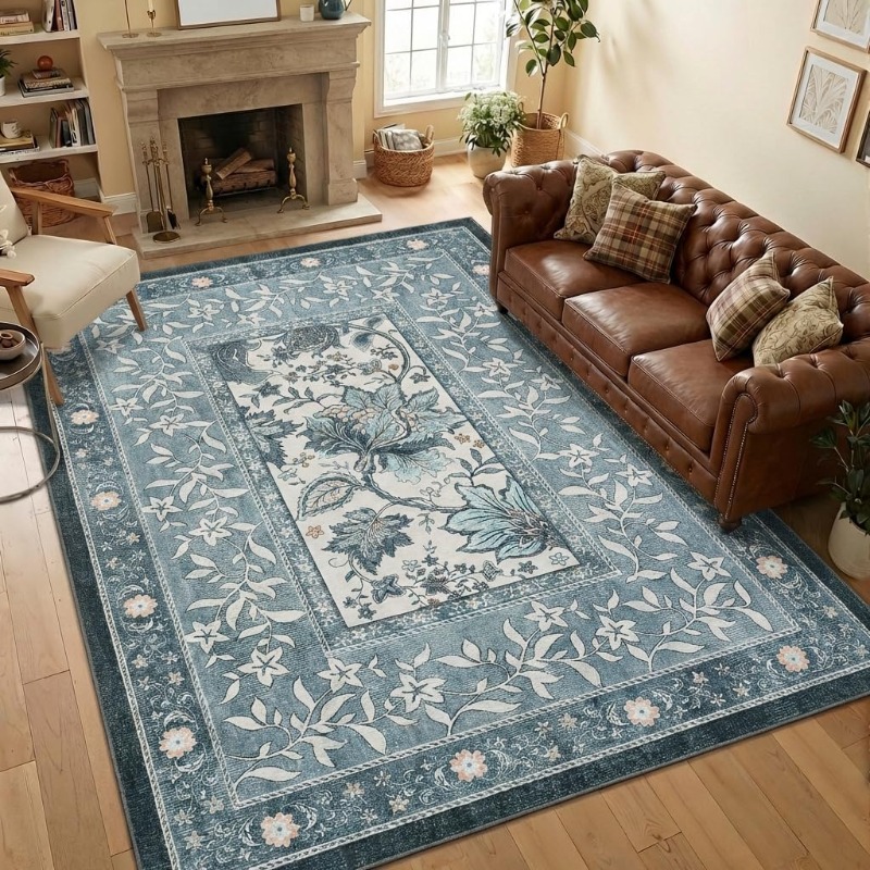 Karpet Cetak Tanaman Retro unt - Home Textiles Online ulasan dan harga