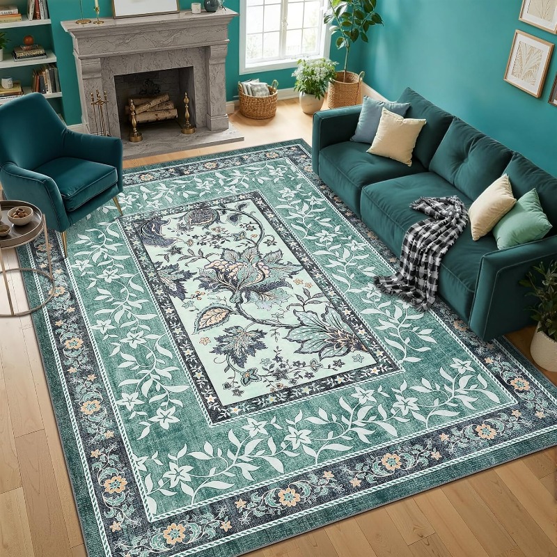 Karpet Cetak Tanaman Retro unt - Home Textiles Online ulasan dan harga